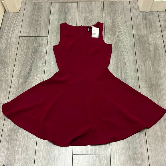 H&M Merlot red babydoll dress - Picture 1 of 2